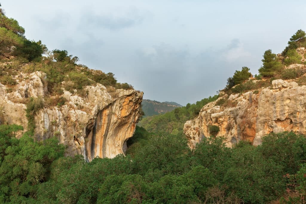 Panoramic view from Mount Carmel, Israel
