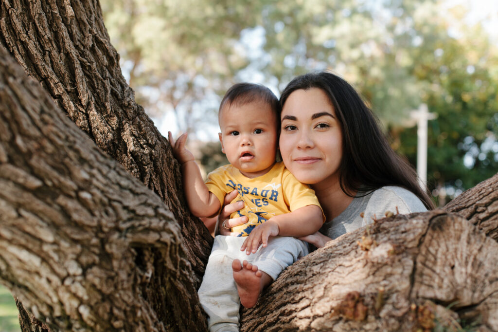Israeli mother and child