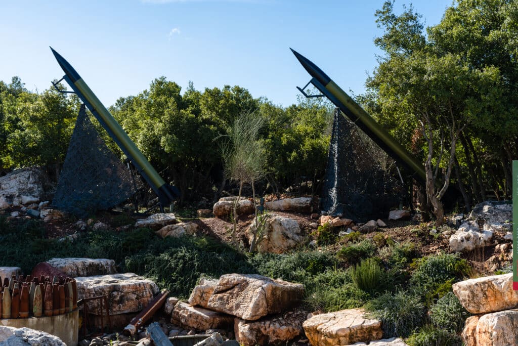 Hezbollah, one of Iran's proxies, regularly attacks Israel with rockets like these from Lebanon