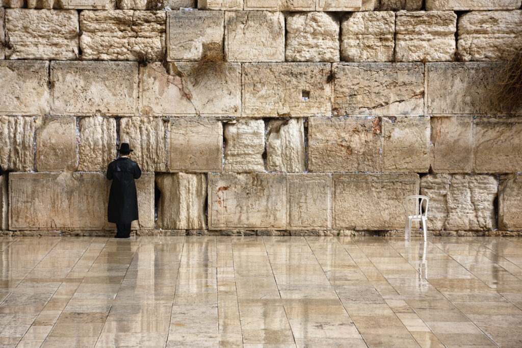 Praying at the Western Wall, Jerusalem
