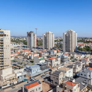 Kiryat Gat skyline view.