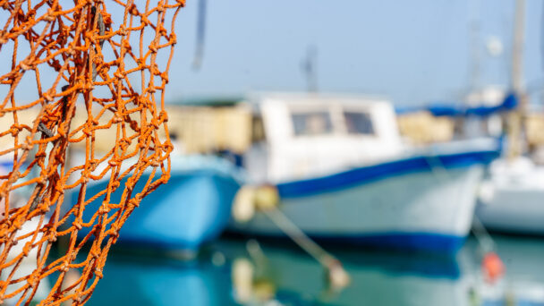 Fishing boat in Yaffo, Tel Aviv, a city that dates back to biblical times and has significance for Christians