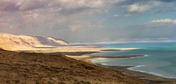 Beautiful photo coast of the Dead Sea , Israel .