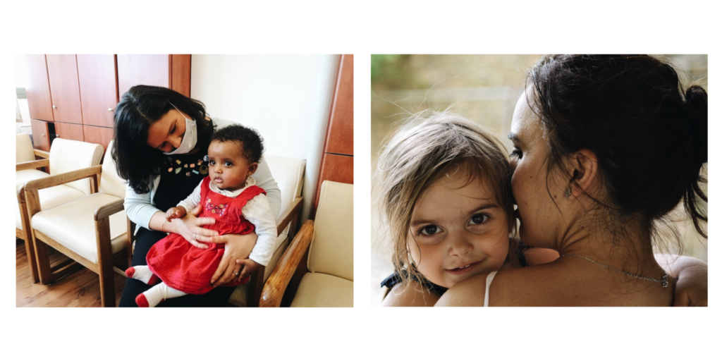 women with young children