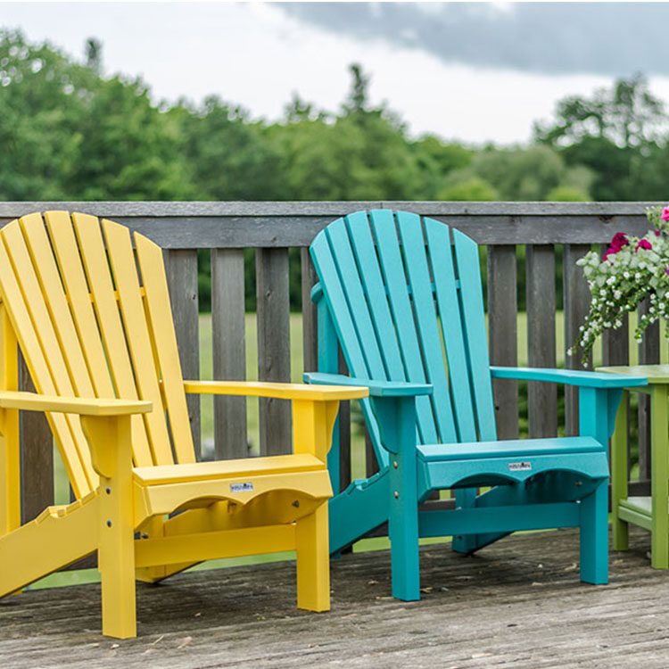 Waterproof Outdoor Design Garden Patio Beach Classic Folding Lounge Hard Plastic Poly/wood Muskoka Adirondack Chair Furniture