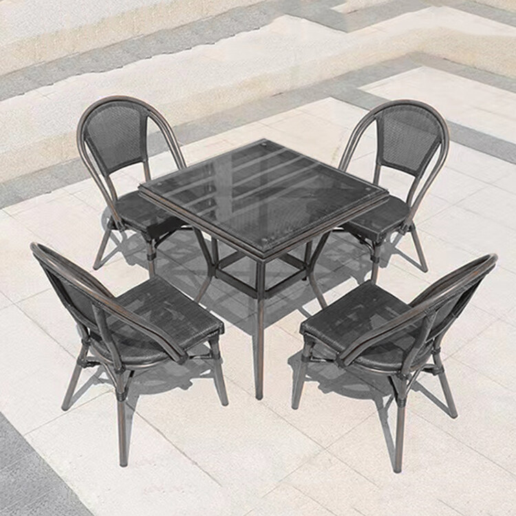 Patio Chair Rattan | BD Foshan Wholesale Outdoor Chair Paito Dining Garden Aluminum Textile Chairs For Cafe