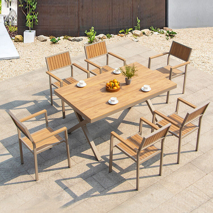 Plastic Wooden Tables And Chairs