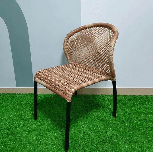 outdoor rattan woven chair